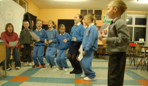 Shanty singing classes at Cobh Youth Services 2006